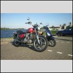 Honda CX 500 C en Vespa LX 50